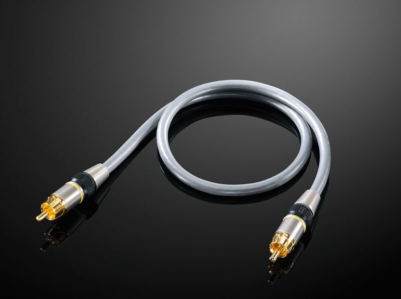 Cinch Kabel Audio Kabel / Video Kabel / Subwooferkabel  argentum 1,0m